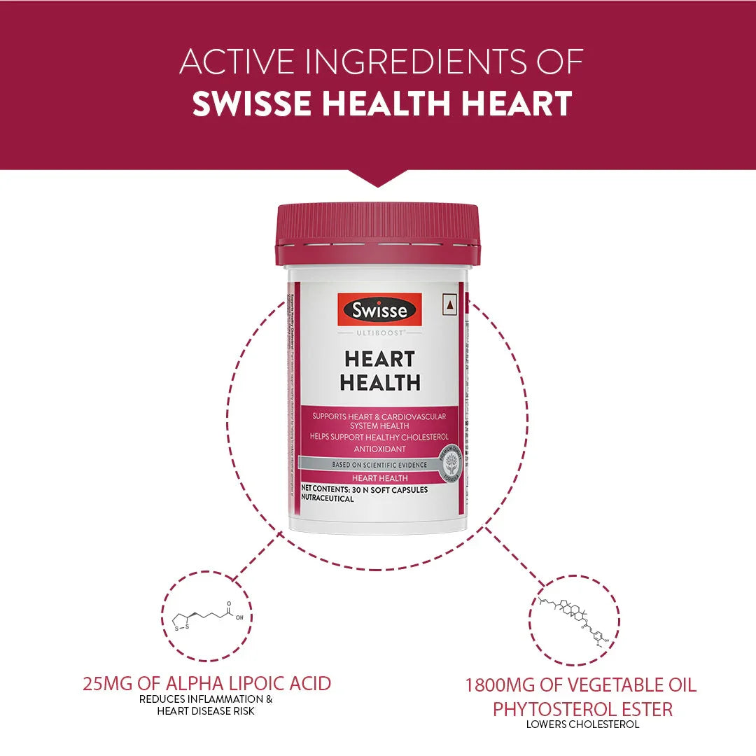 Swisse Heart Health - 30 Soft Capsules