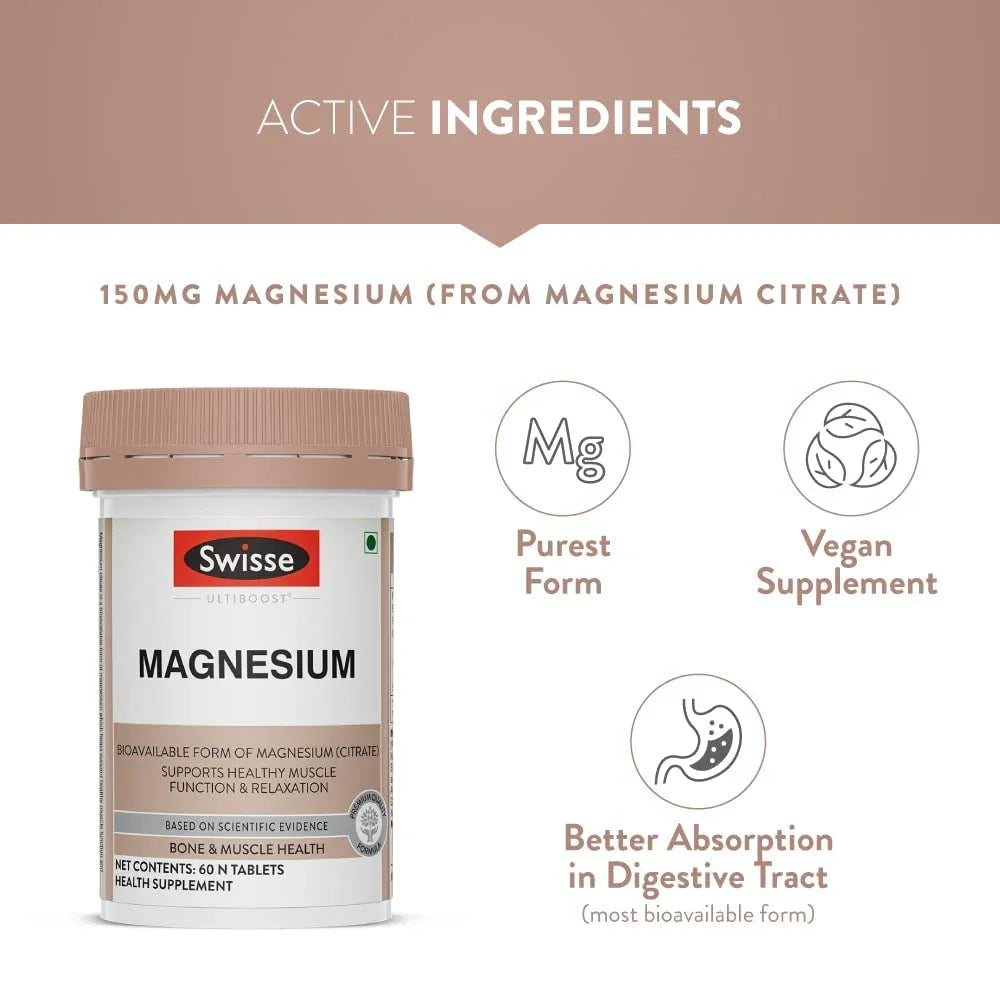Swisse Magnesium - 60 Tablets