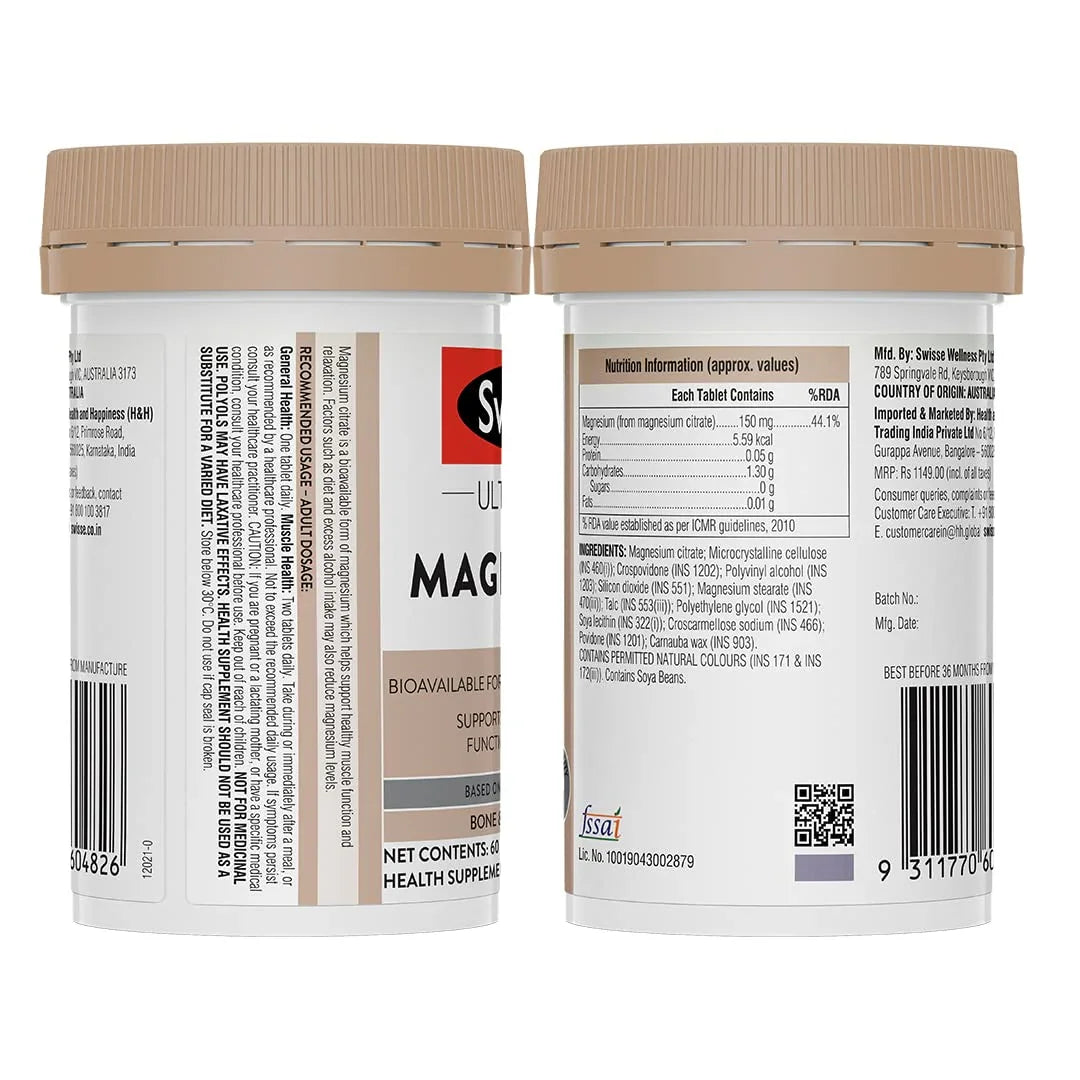 Swisse Magnesium - 60 Tablets