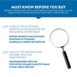 Swisse Multivitamin for Women - 60 tablets