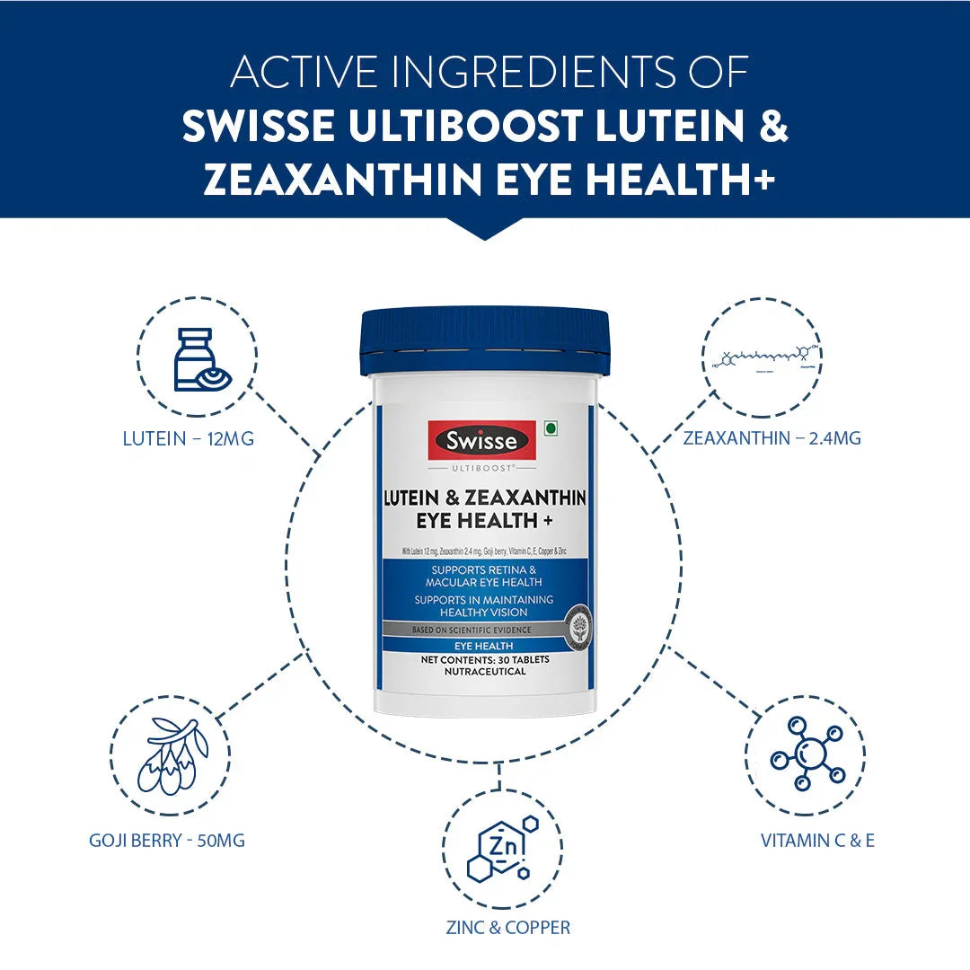 Swisse Ultiboost Lutein & Zeaxanthin Eye Health+ - 30 Tablets