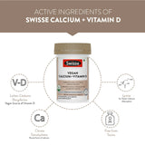 Swisse Vegan Calcium & Vitamin D - 60 Tablets
