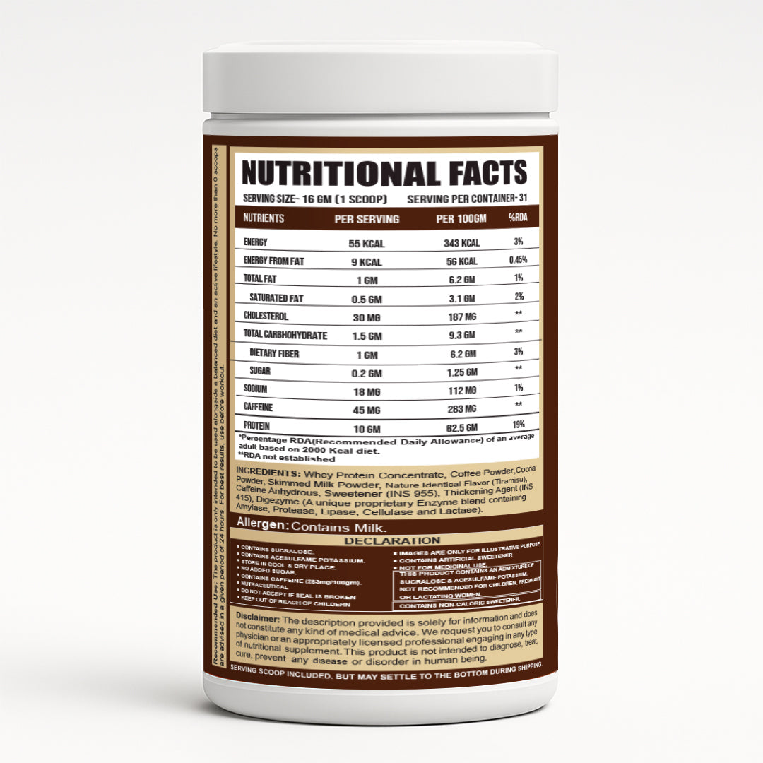 Ripped Up Nutrition Protein Coffee 500g, 31 Servings