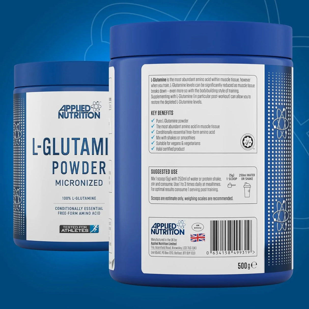 Applied Nutrition L-Glutamine Micronized Powder | 250g (50 Servings)