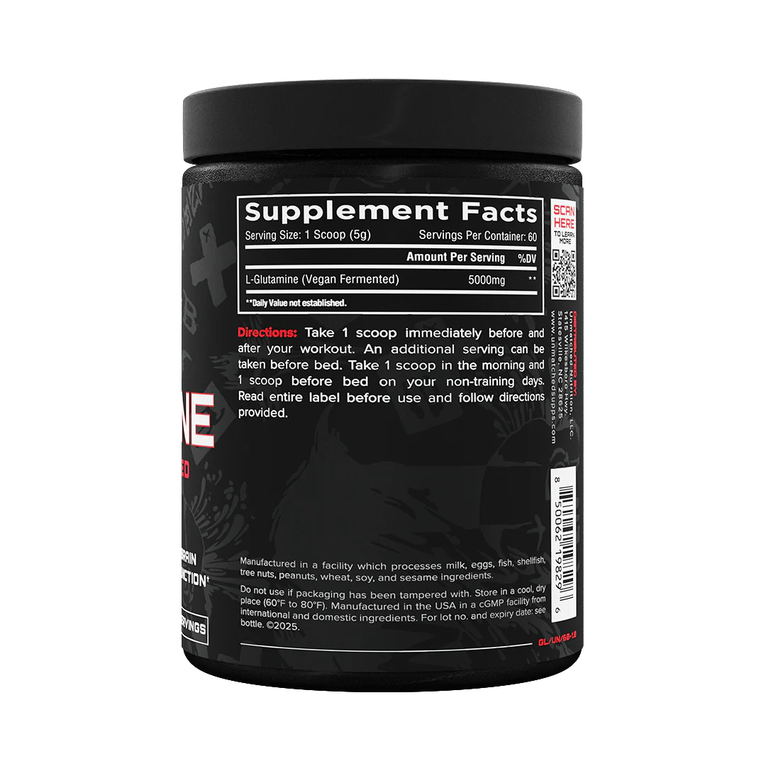 Unmatched Glutamine, 300g (60 Servings)