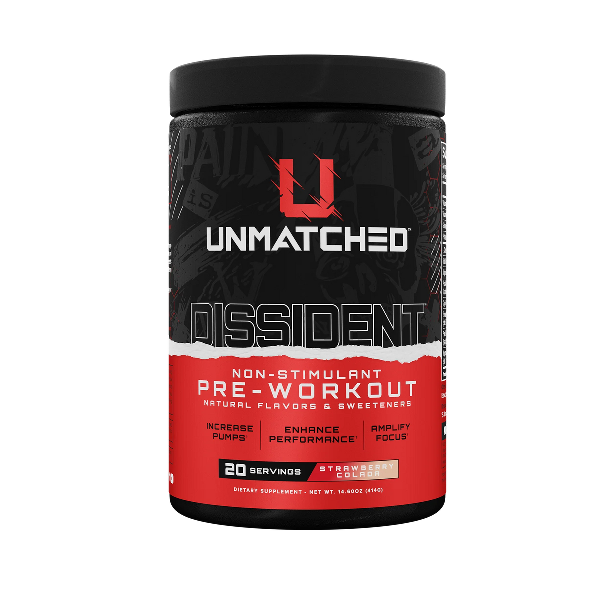 Unmatched Dissident Stim-Free, 20 Servings