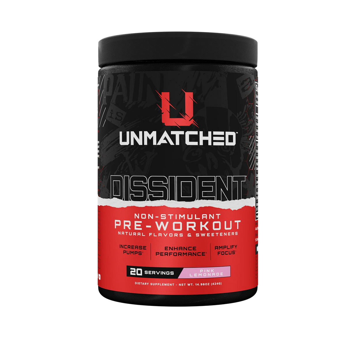 Unmatched Dissident Stim-Free, 20 Servings