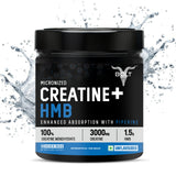 Bolt Nutrition Micronized Creatine + HMB Supplement Powder 150g | 30 Servings