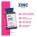 Applied Nutrition Zinc Chelated Bisglycinate | 90 Capsules