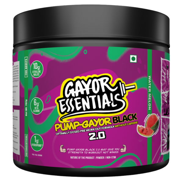 Gayor Essentials Pump Gayor Black 2.0 Caffeine-Free Pre-Workout | 702g