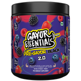 Gayor Essentials Pre Gayor Black 2.0 Pre-Workout Powder 338g | 200mg Caffeine