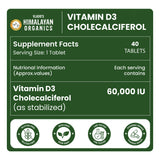 vlado’s himalayan organics vitamin d3 60000 iu tablets 
