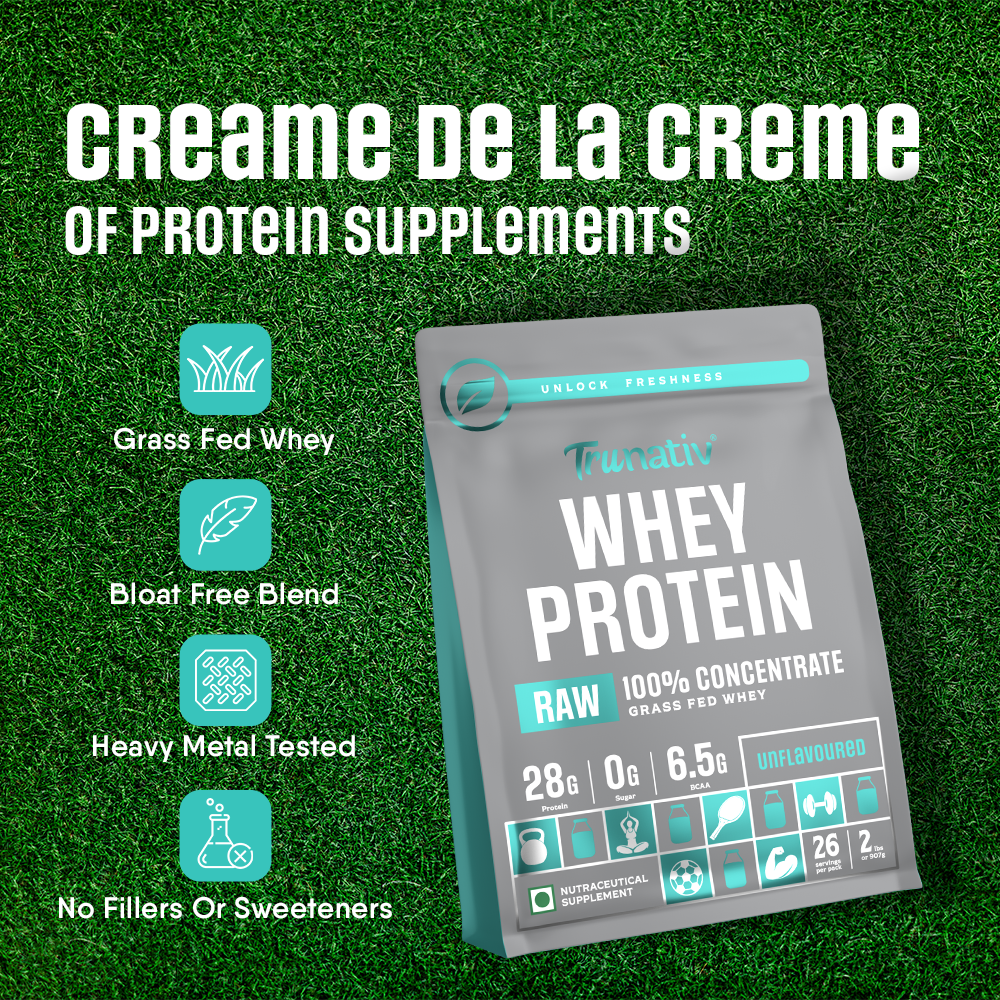 TruNativ Raw Whey Concentrate, 28g Protein, 907g