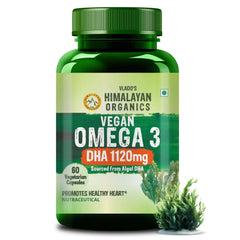 Vlado's Himalayan Organics, Vegan Omega 3, DHA 1120mg - 60 Veg Capsules