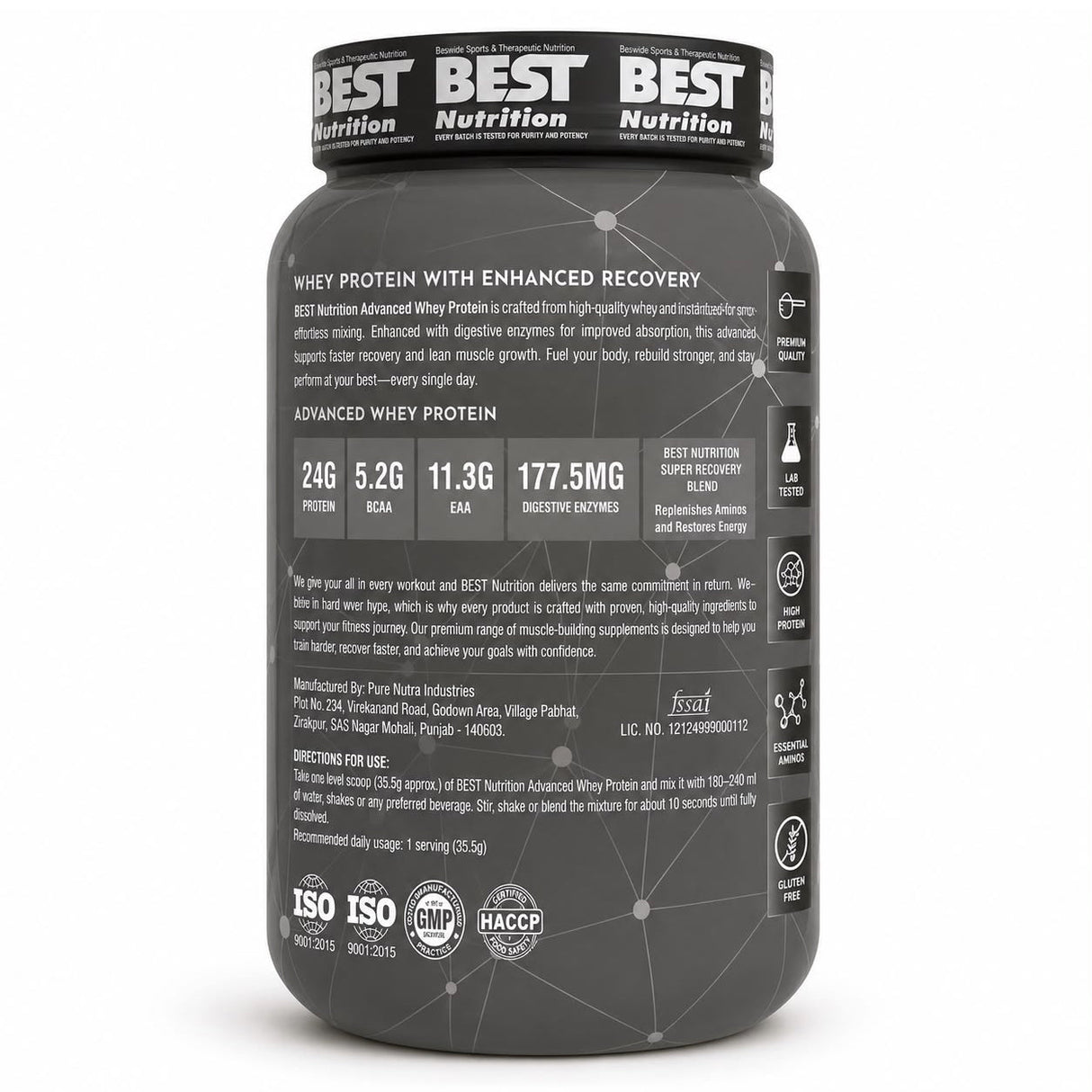 Best Nutrition Advanced Whey Protein Blend 1 kg | 28 Servings