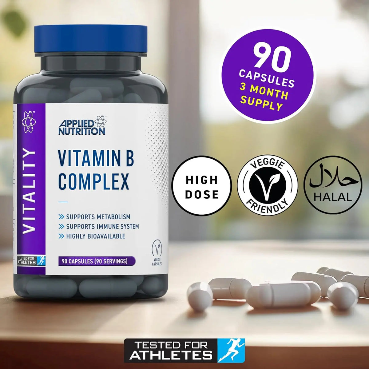 Applied Nutrition Vitamin B Complex | 90 Capsules