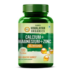 Vlado's Himalayan Organics, Calcium Magnesium Zinc Vitamin D3 B12 - 120 Veg Tablets
