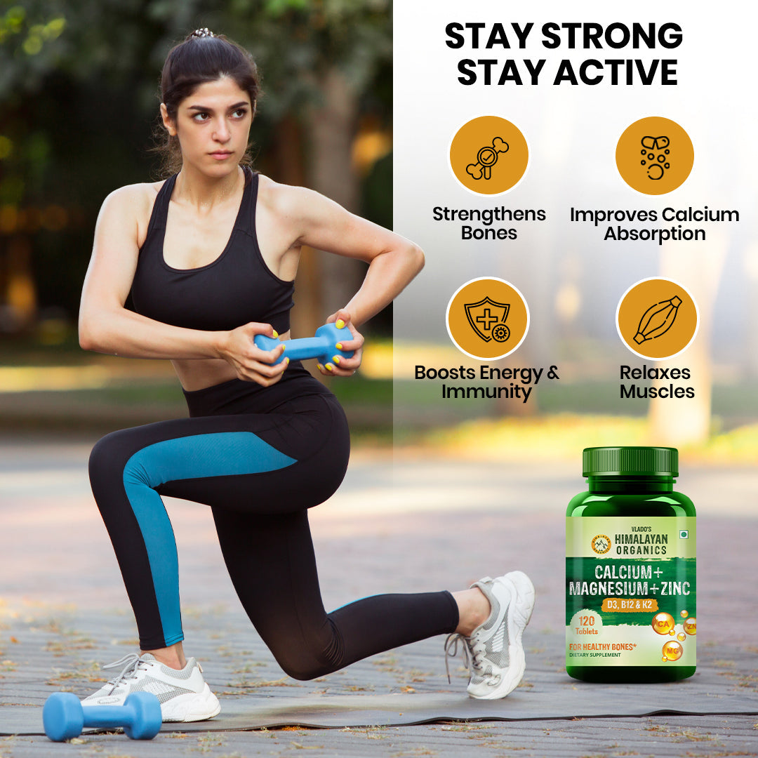 Himalayan Organics, Calcium Magnesium Zinc Vitamin D3 B12 