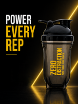 Gayor Essentials Zero Distraction Gym Shaker Bottle | 500ml | Black Yellow