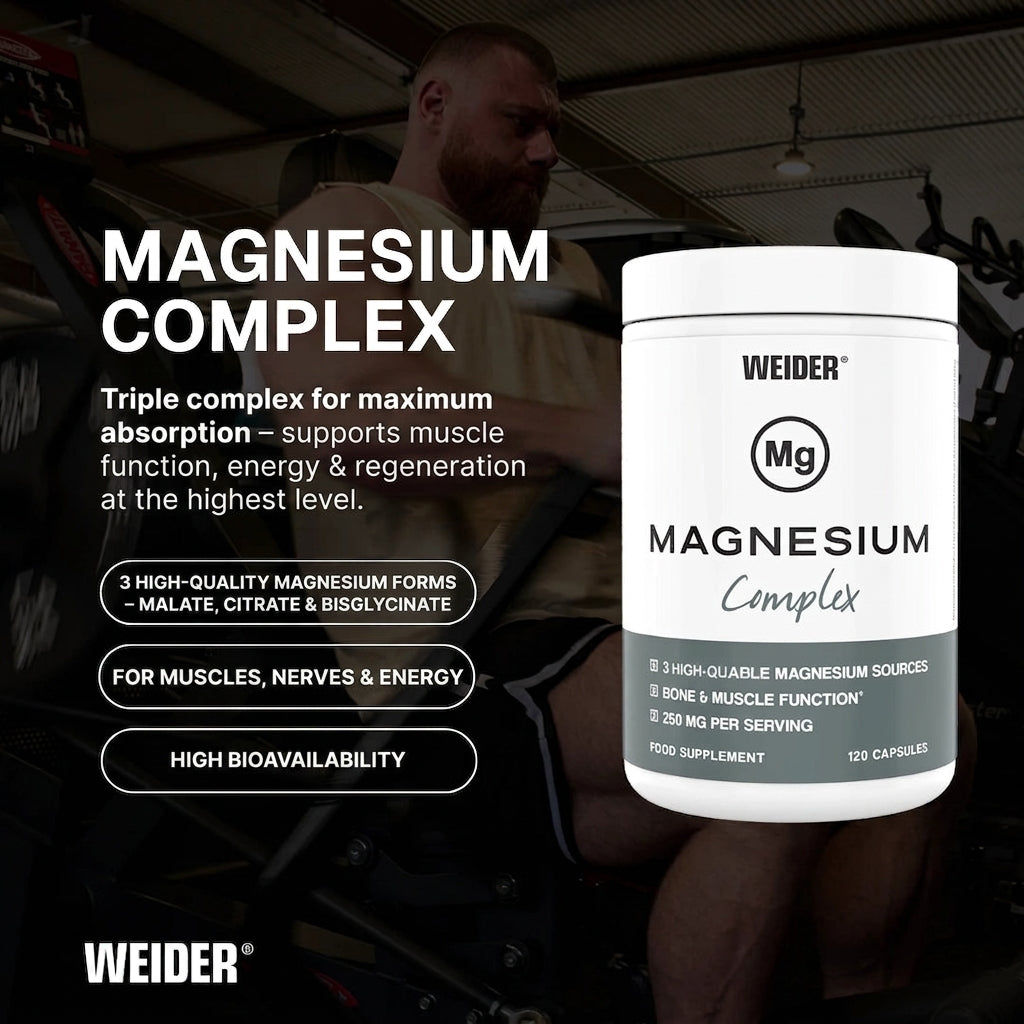 Weider Magnesium Capsules | 250mg per Serving | 120 Count