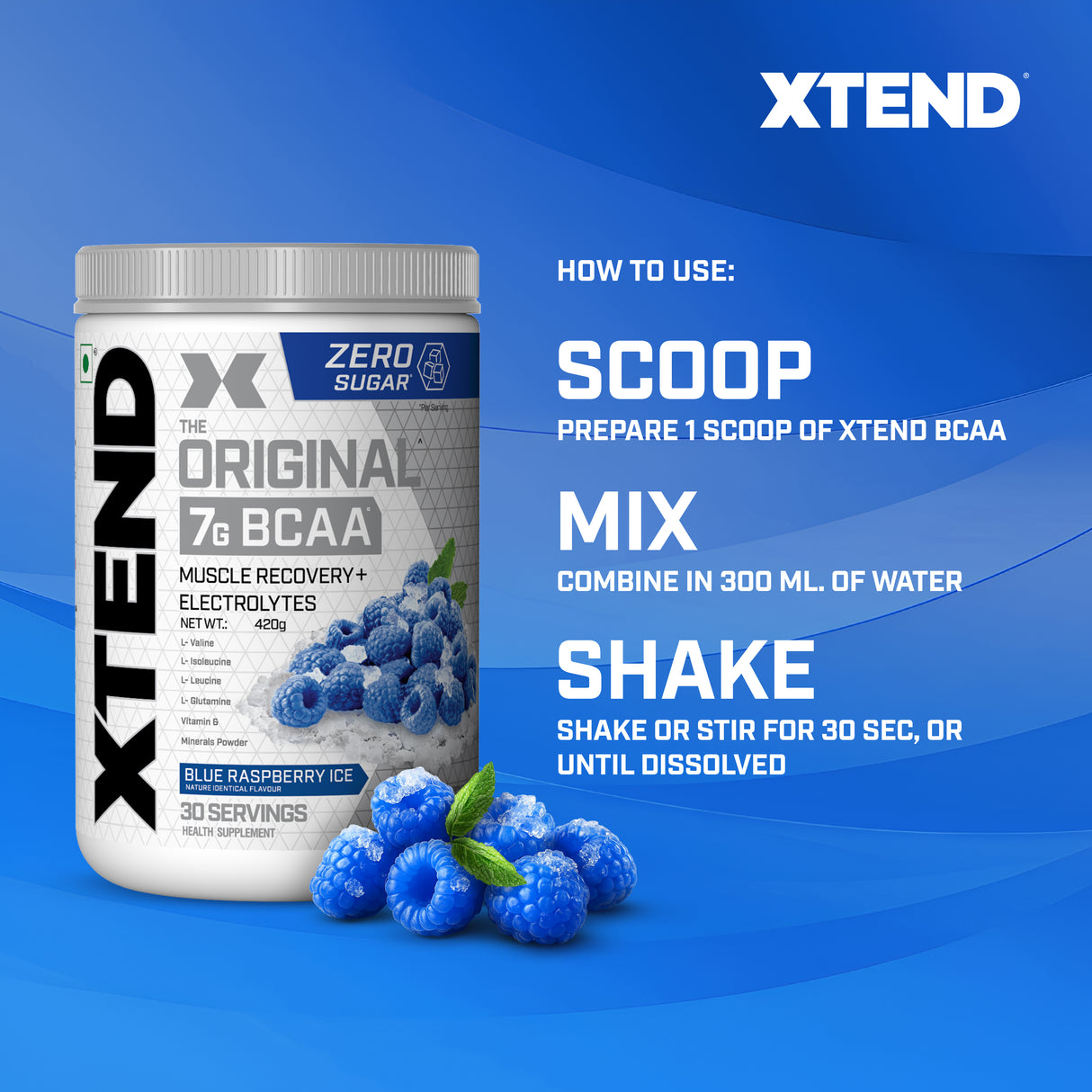 Xtend Original BCAAs Powder - 30 Servings