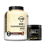 Avvatar 100% Performance Whey 2 Kg + Nutristar Micronized CREA Gold Creatine Monohydrate 250g (83 Servings) - Endurance & Muscle Power Combo