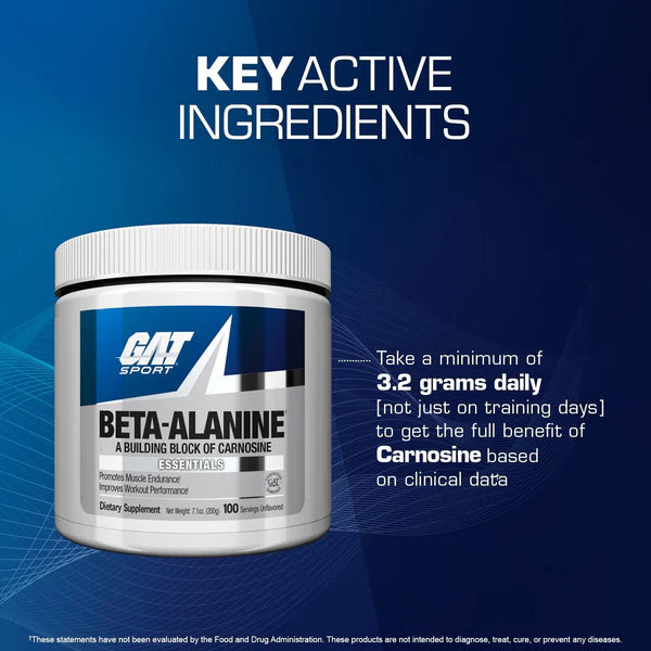 GAT Beta-Alanine, 100 Servings - 200 Gm
