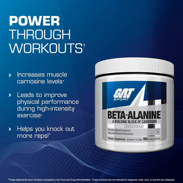 GAT Beta-Alanine, 100 Servings - 200 Gm