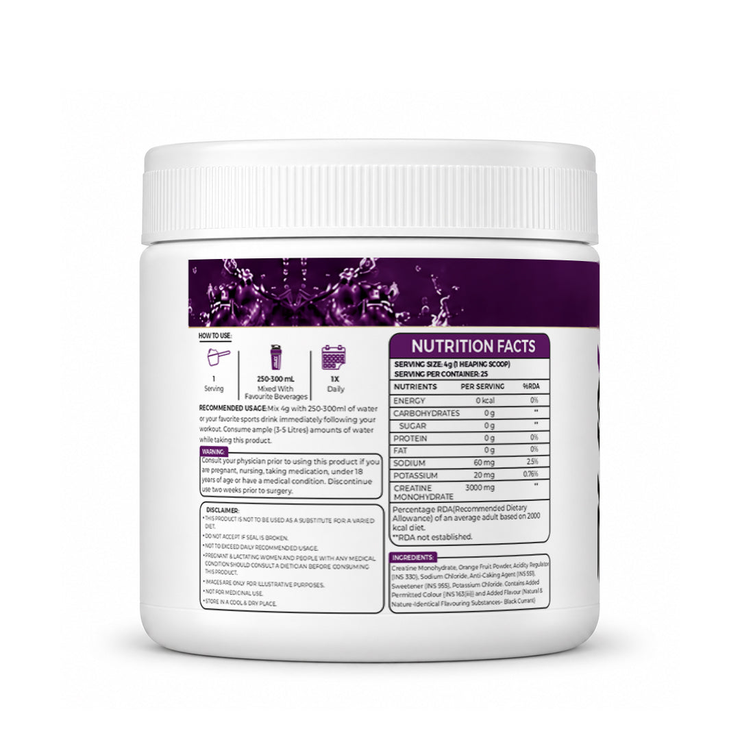 Ripped Up Nutrition Creatine Monohydrate | Strength and Performance Support | 100gm