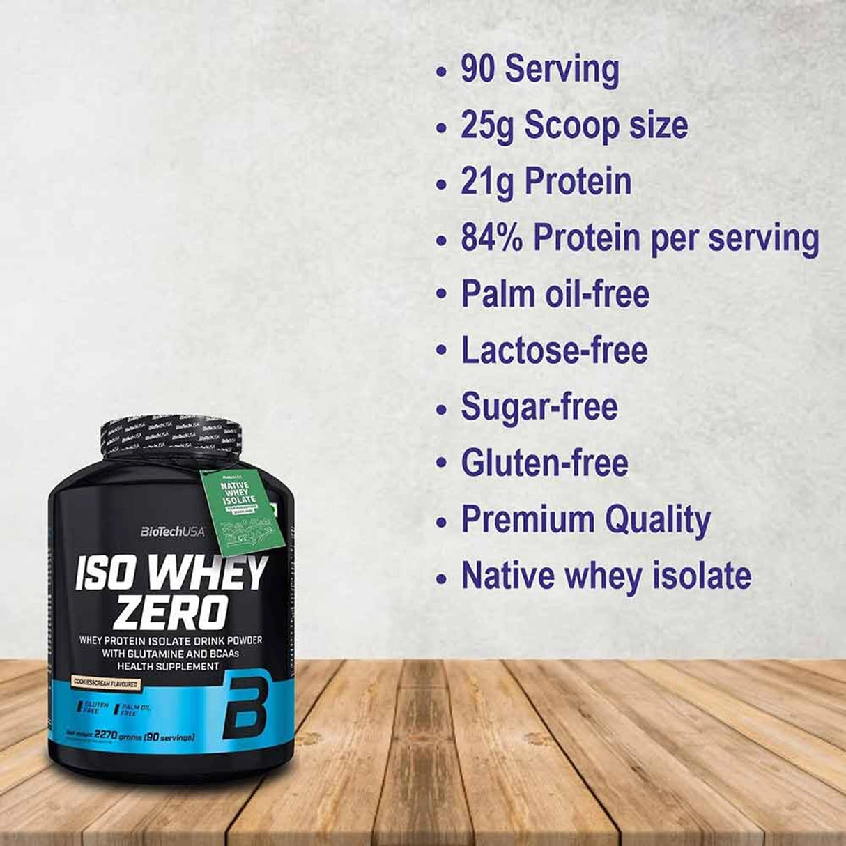 BiotechUSA Iso Whey Zero Whey Protein- 2.27 kg