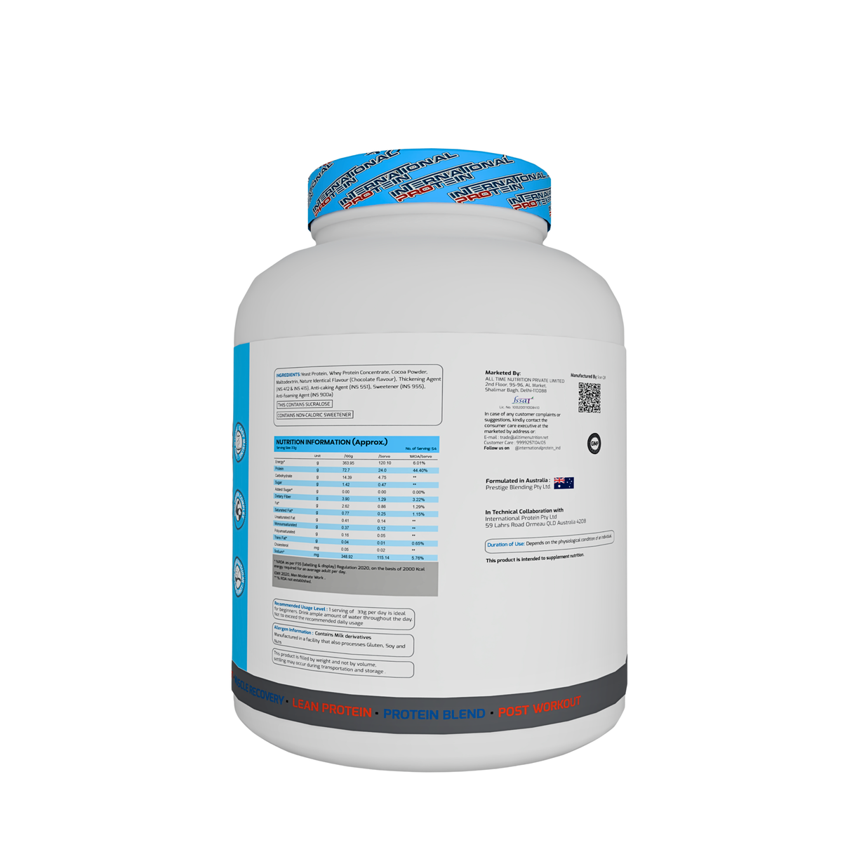 International Protein Synergy Whey Protein Powder 1.8kg | 24g Protein | 54 Servings