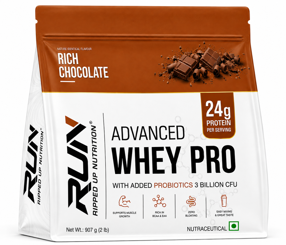 Ripped Up Nutrition Whey Pro (Trustified) | 24g Protein, 0g Sugar | 907g, 26 Servings