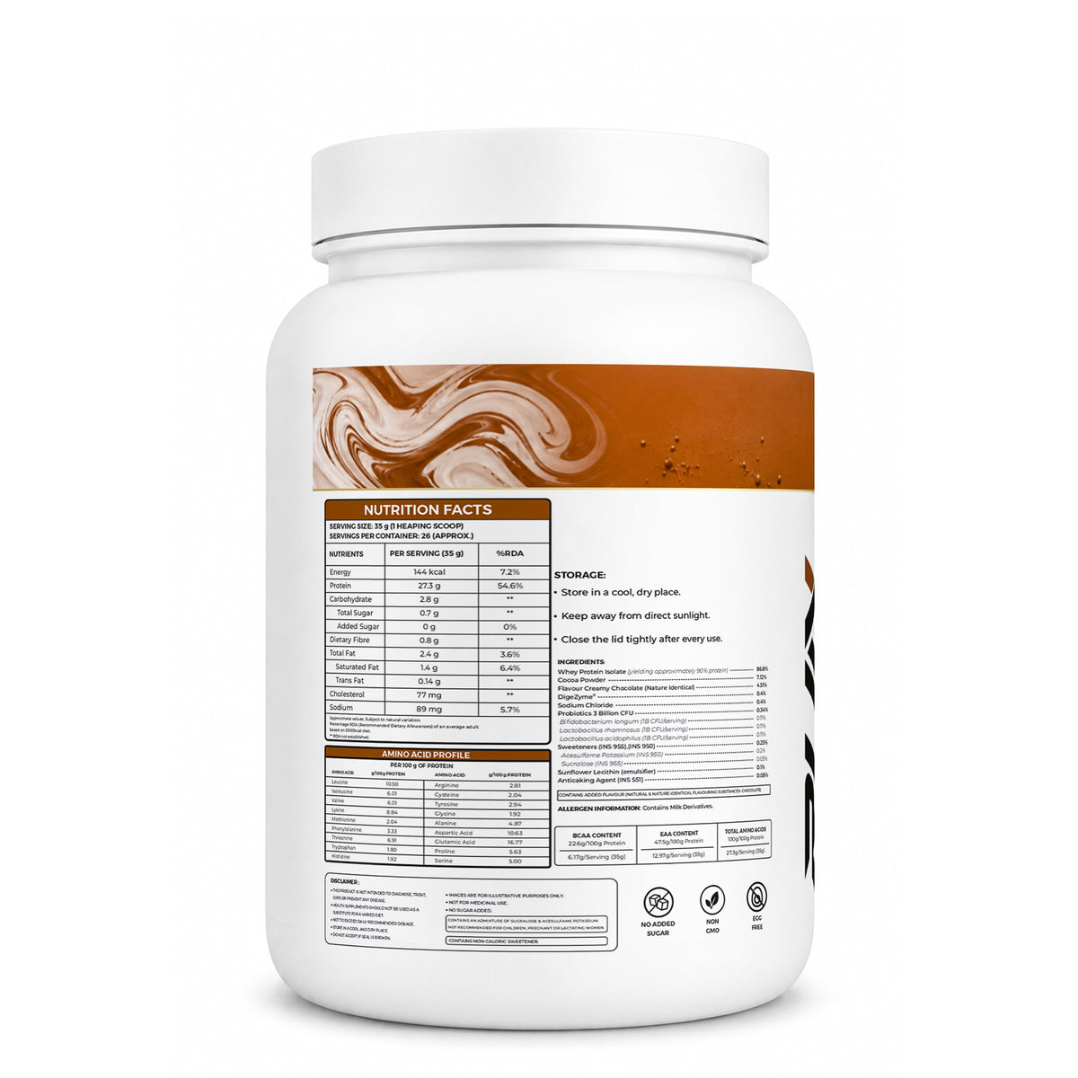 Ripped Up Nutrition Whey Protein Isolate | 27g Protein, Low Carb & Fat | 907g, 30 Servings