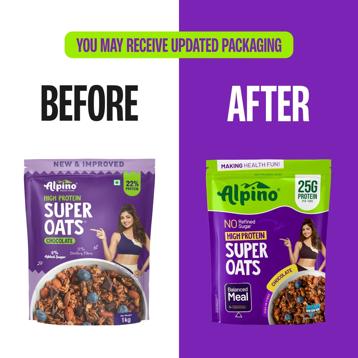 Alpino High Protein Super Oats - 1 Kg