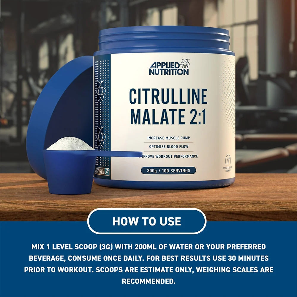 Applied Nutrition Citrulline Malate Powder | 300g (100 Servings)