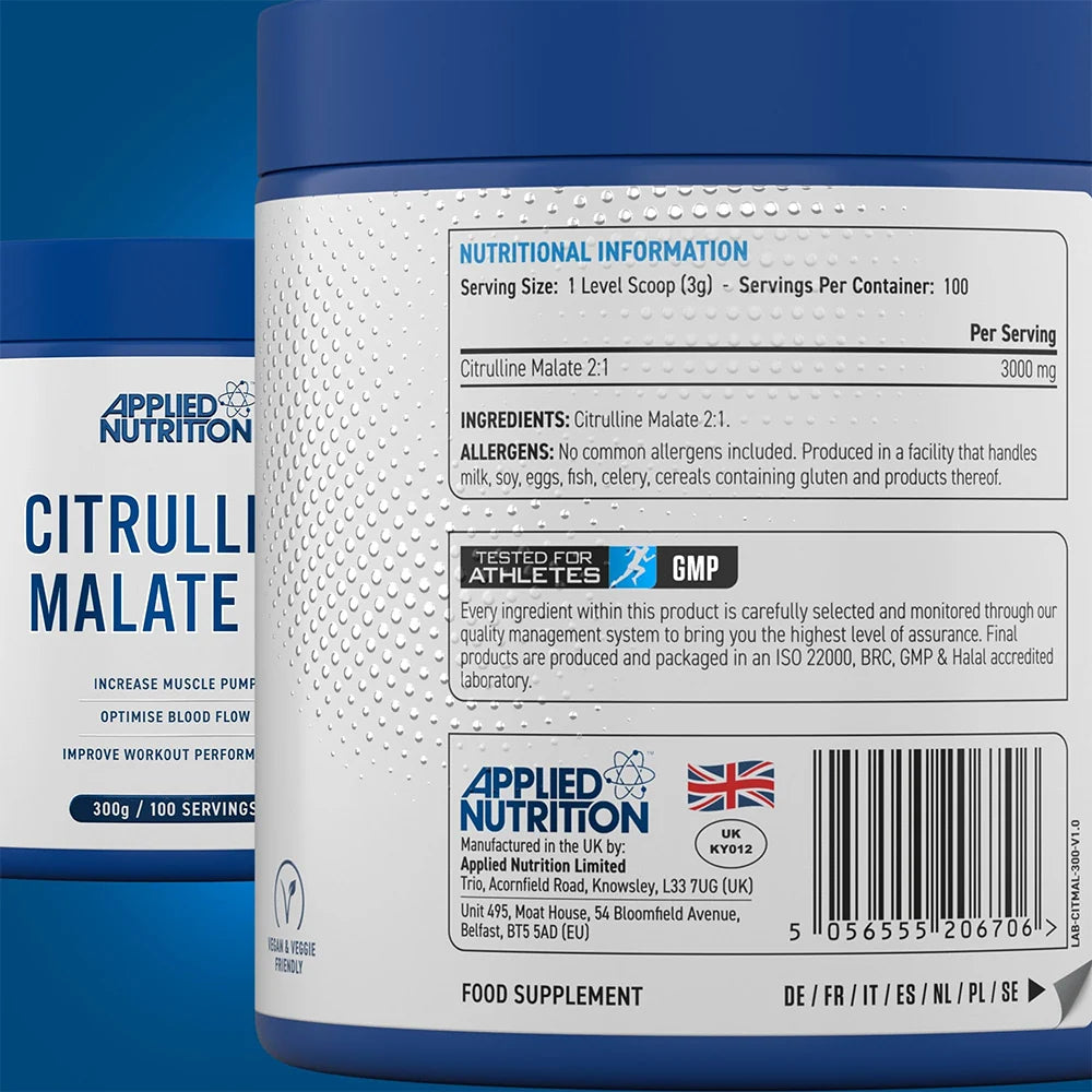 Applied Nutrition Citrulline Malate Powder | 300g (100 Servings)