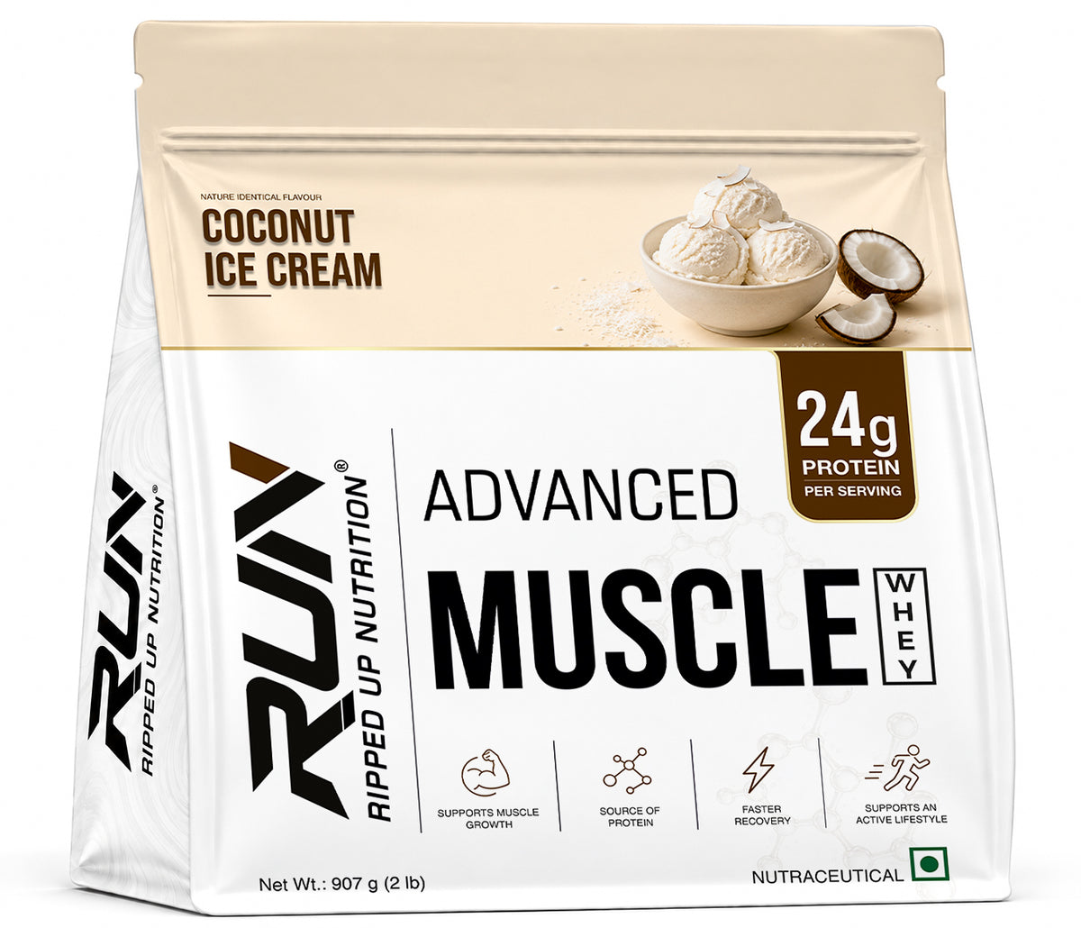 Ripped Up Nutrition Muscle Whey | 24g Protein, Low Carb Formula | 907g, 27 Servings