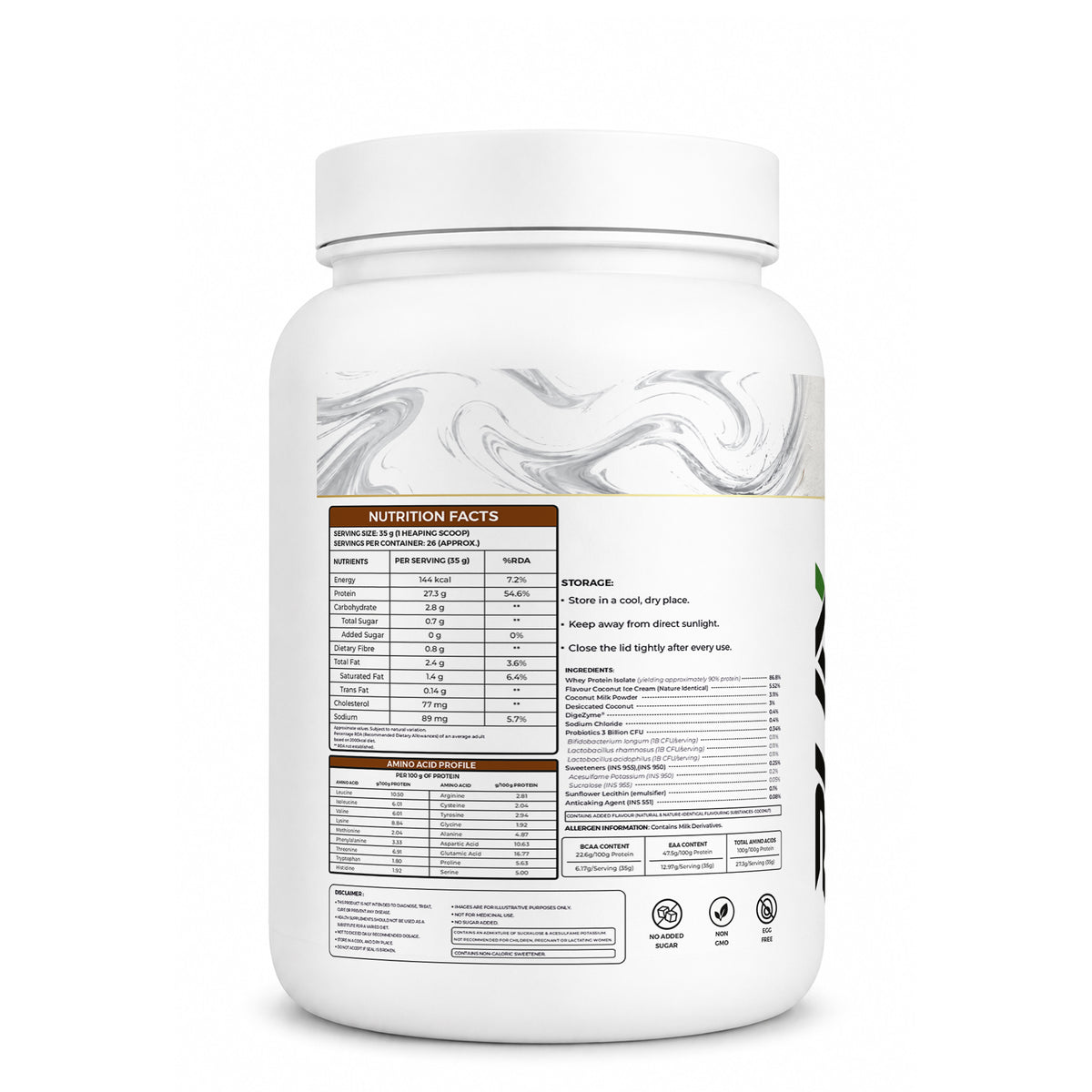 Ripped Up Nutrition Whey Protein Isolate | 27g Protein, Low Carb & Fat | 907g, 30 Servings