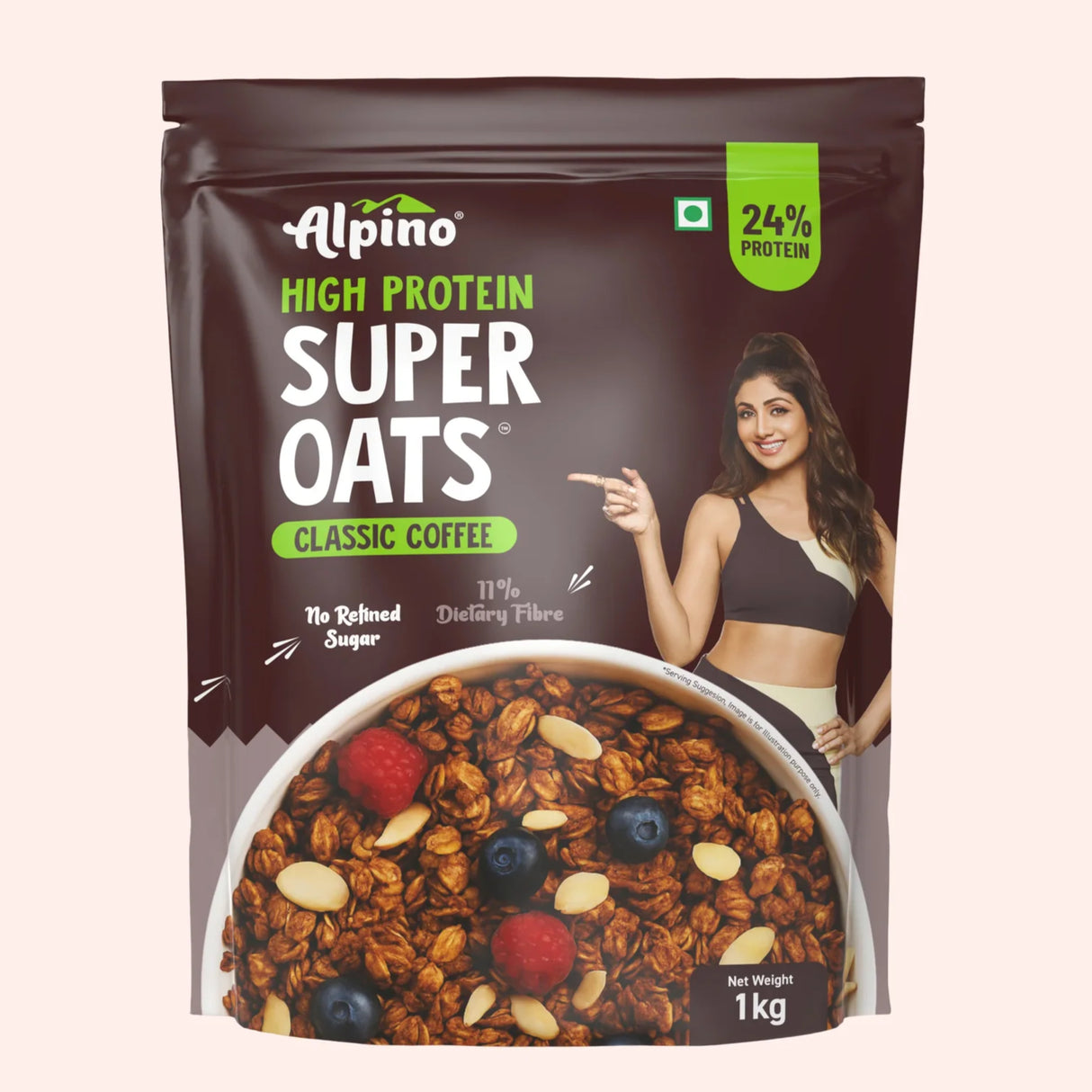 Alpino High Protein Super Rolled Oats - 1 Kg