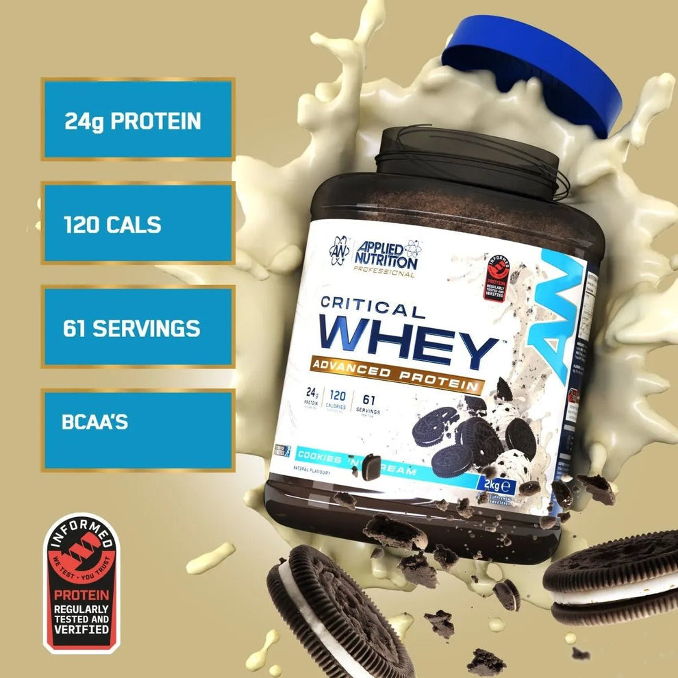 Applied Nutrition Critical Whey Protein Powder 2kg | 61 Servings
