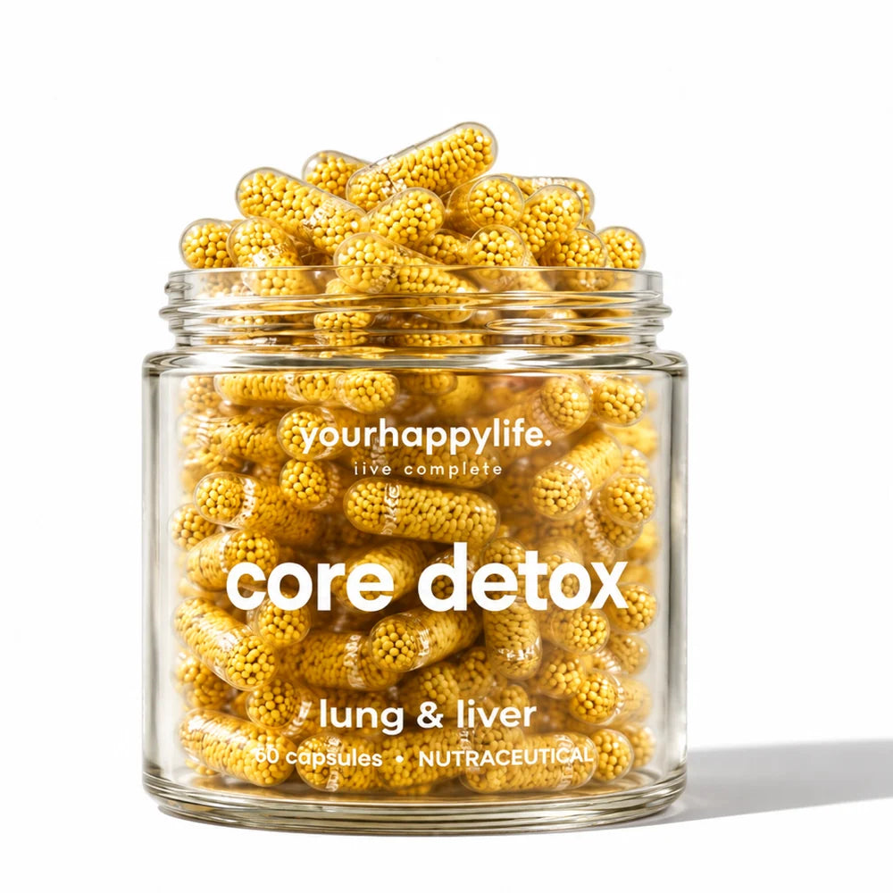 YourHappyLife Core Detox | Milk Thistle Extract 500mg & N-Acetyl Cysteine 500mg | 60 Capsules