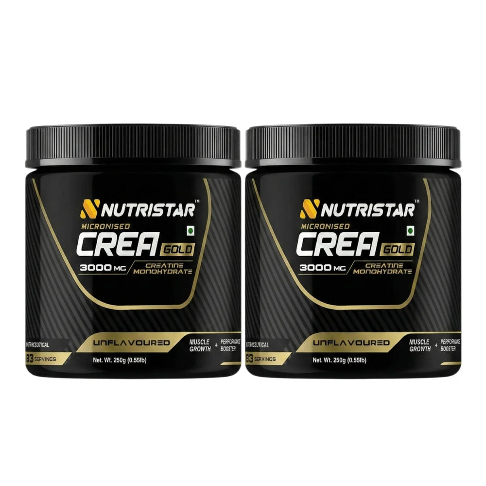 Nutristar Micronized CREA Gold Creatine Monohydrate 250g - 83 Servings (Pack of 2)