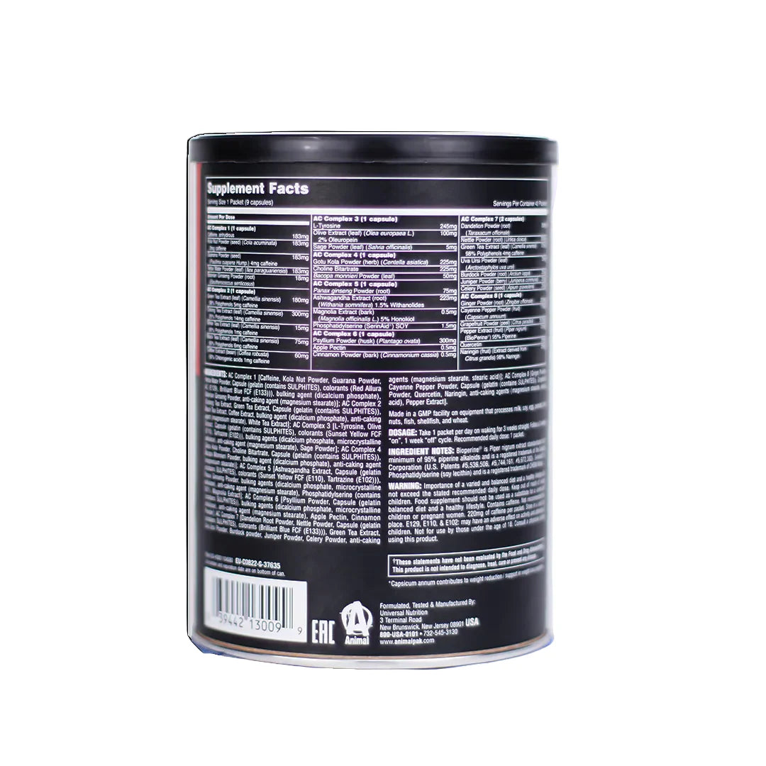 Universal Nutrition Animal Cuts, 42 Packets