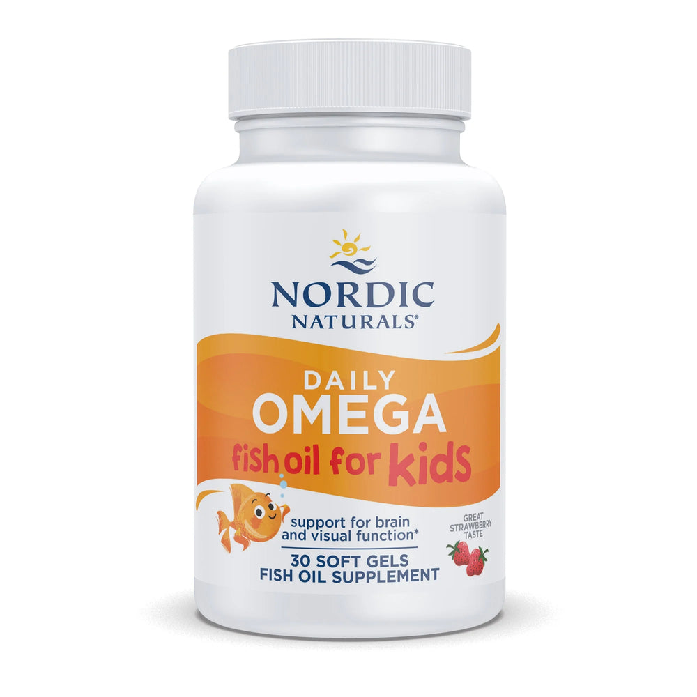Nordic Naturals Daily Omega Kids | 340mg Omega-3 Fish Oil | EPA & DHA | 30 Softgels