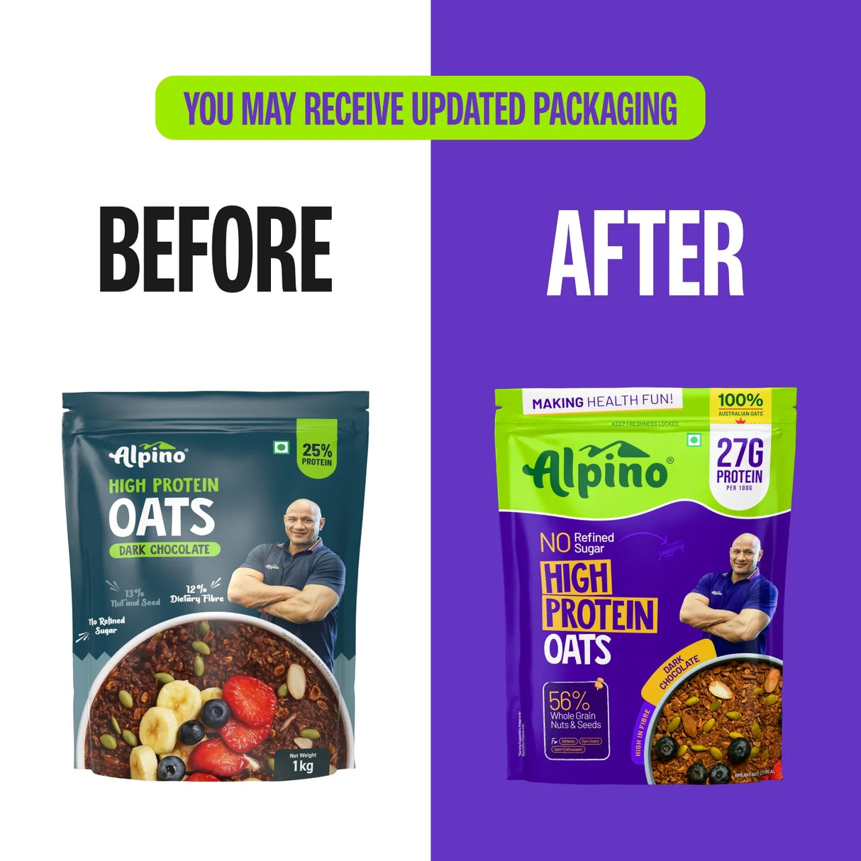 Alpino High Protein Super Oats - 1 Kg