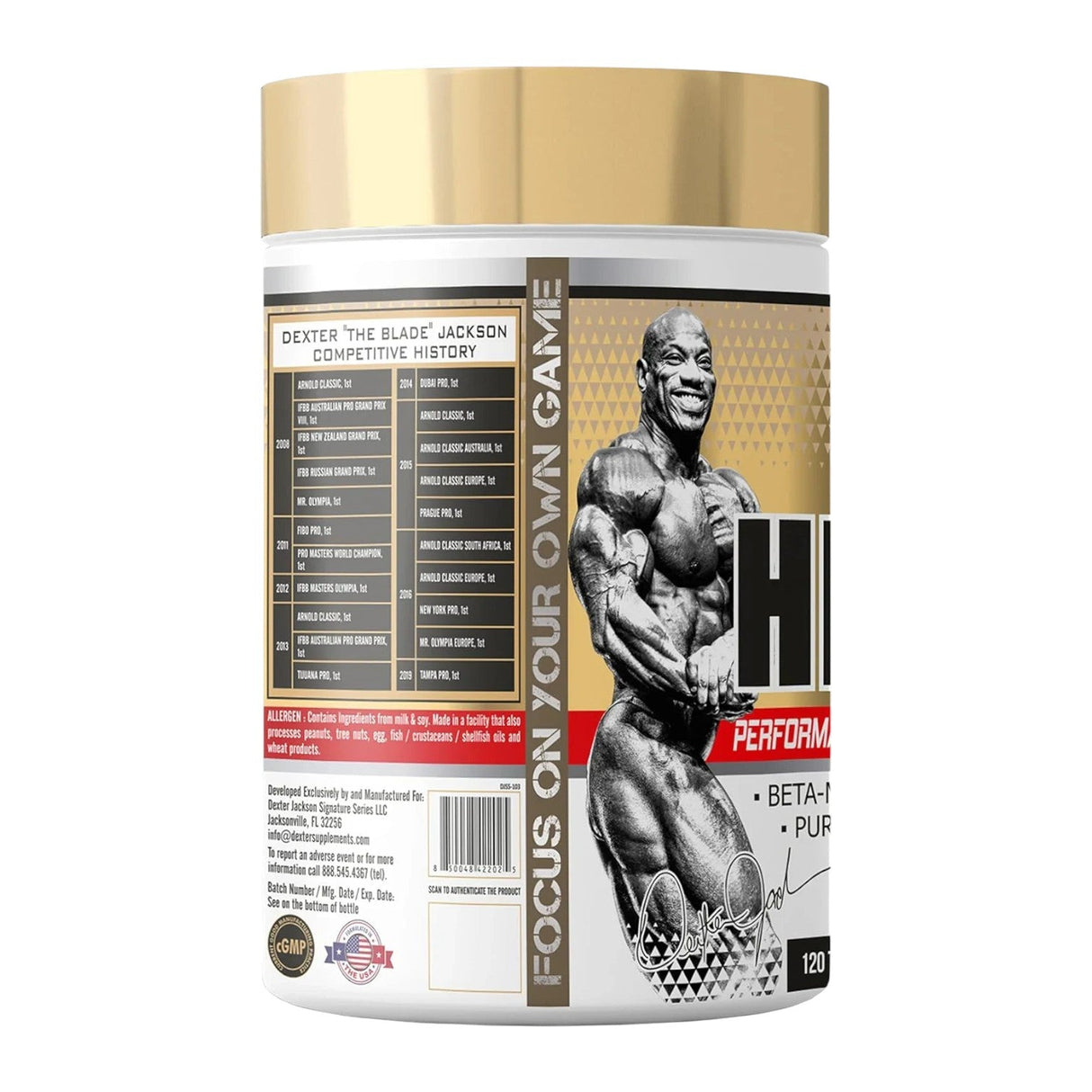 Dexter Jackson Gold Series HMB | Performance & Strength Support | 120 Tablets