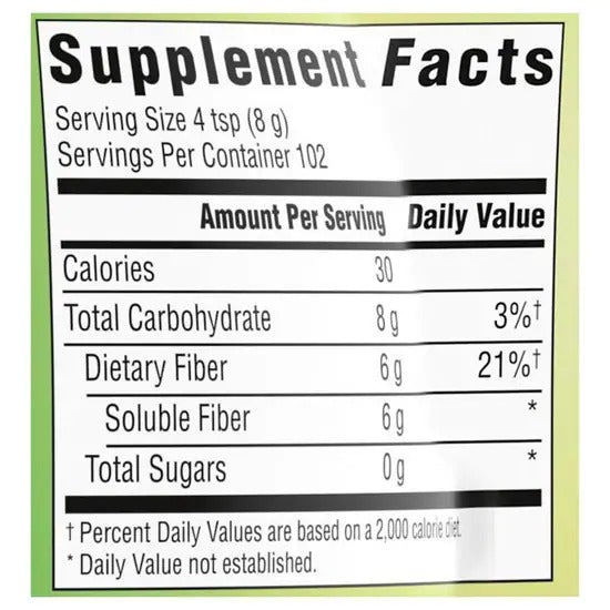 Benefiber Prebiotic Fiber Supplement Powder 820g | 410 Teaspoons