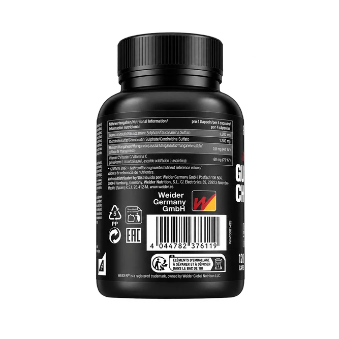 Weider Premium Glucosamine Chondroitin Plus MSM | 120 Capsules