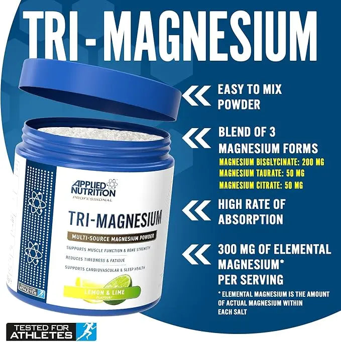 Applied Nutrition Tri-Magnesium | Multi-Source Magnesium | 200g (50 Servings)