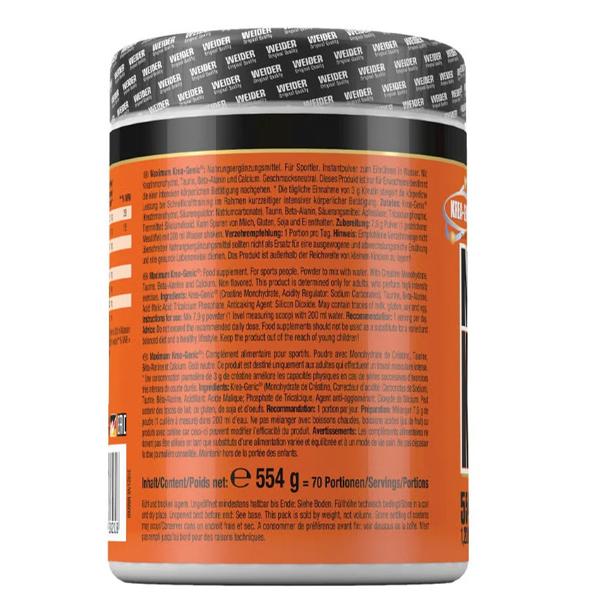 Weider Maximum Krea-Genic Buffered Creatine Powder | 554g (1.22 lb)